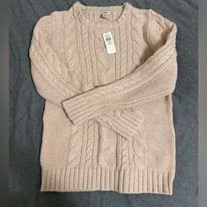 L.L. Bean pink sweater